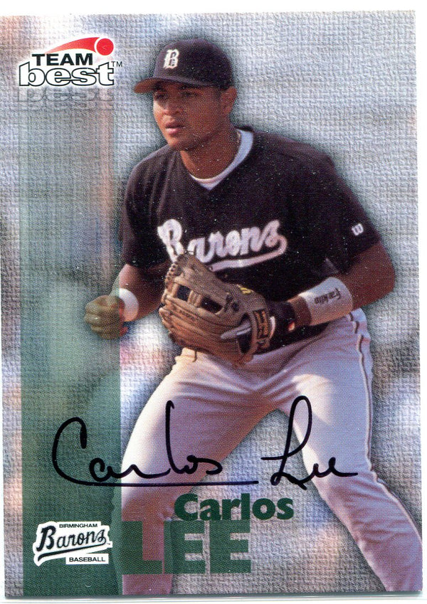 Carlos Lee 1999 Best Autographed Card