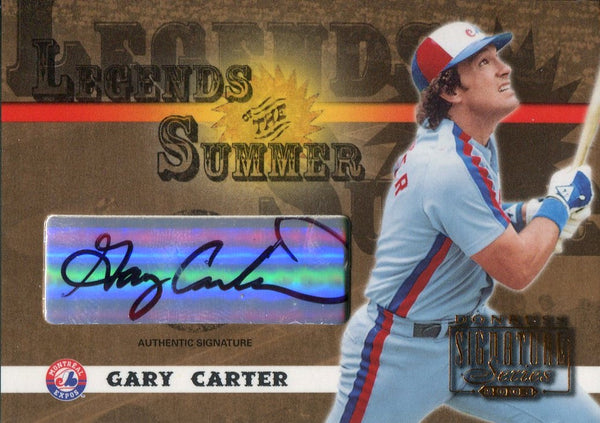 Gary Carter 2003 Donruss Legends of Summer Autographed Card
