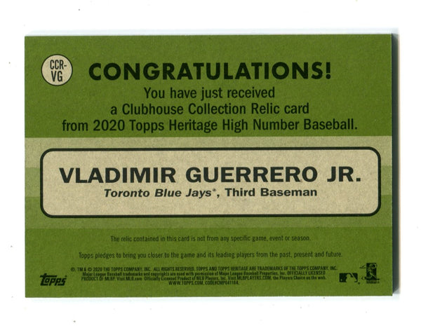 Vladimir Guerrero Jr.  2022 Topps Heritage Clubhouse Collection #CCRVG