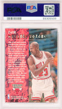 Michael Jordan 1995 Fleer Total O Hot Packs Card #2 (PSA NM 7)