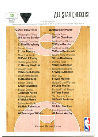 Michael Jordan Upper Deck All Star Game 1992