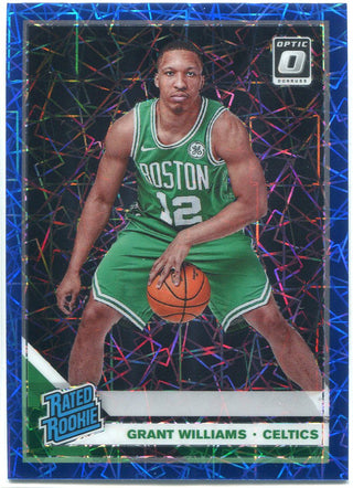 Grant Williams 2019-20 Donruss Optic Blue Velocity Prizm Rated Rookie Card
