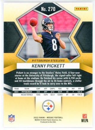 Kenny Pickett 2022 Panini Mosaic Rookie Card #270
