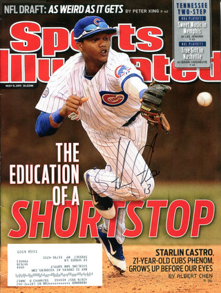 Starlin Castro Autographed Sports Illustrated Magazine