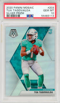 Tua Tagovailoa 2020 Panini Mosaic Silver Prizm Rookie Card #203 (PSA Gem Mint 10)