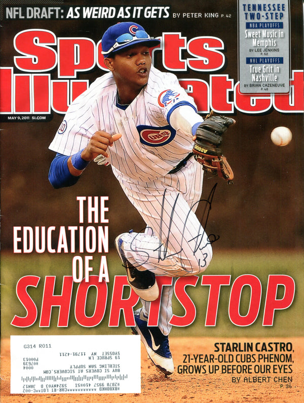 Starlin Castro Autographed Sports Illustrated Magazine (JSA)