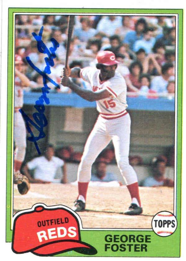 George Foster Autographed 1981 Topps Card