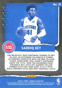 Saddiq Bey 2020 Donruss Rookie Card