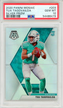 Tua Tagovailoa 2020 Panini Mosaic Silver Prizm Rookie Card #203 (PSA Gem Mint 10)