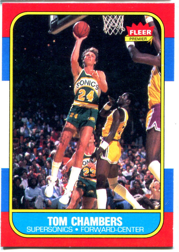 Tom Chambers 1986 Fleer Premier Unsigned Card