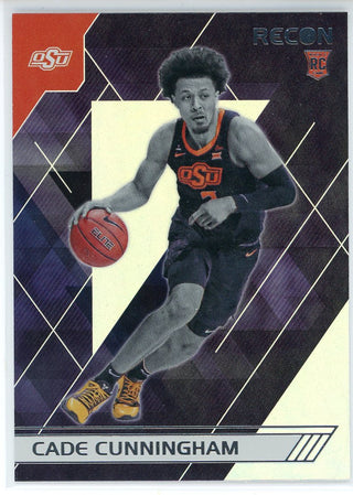 Cade Cunningham 2021 Panini Chronicles Recon Draft Picks Rookie Card #121