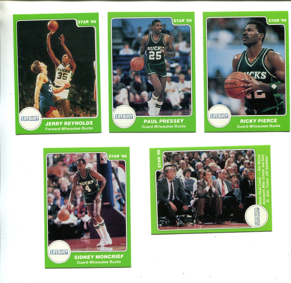 1984-85 Lifebouy NBA Star Company Milwaukee Bucks Set