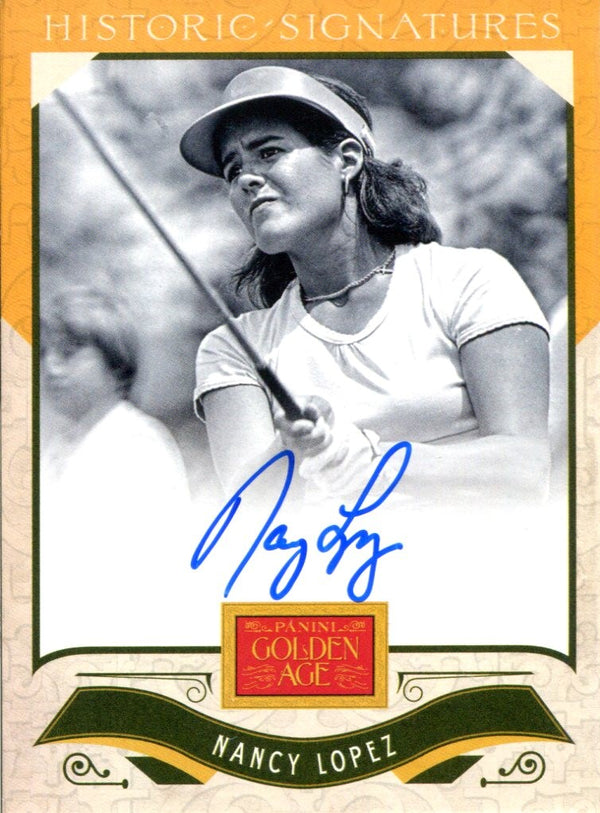 Nancy Lopez Autographed 2012 Panini Golden Age Historic Signatures Card