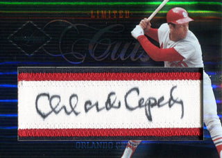 Orlando Cepeda Autographed 2005 Leaf Limited Cuts Card