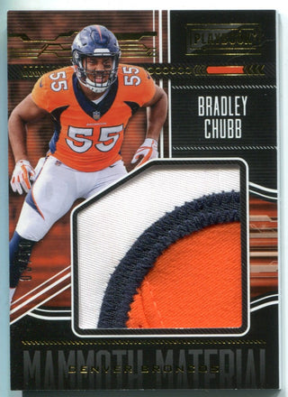 Bradley Chubb 2018 Panini Playbook Jersey Patch Rookie Card