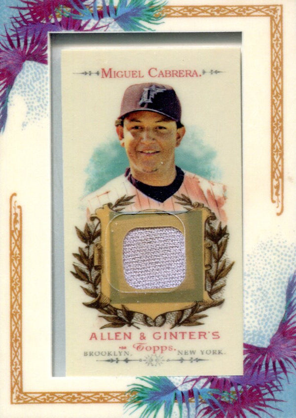 Miguel Cabrera 2007 Topps Allen & Ginter Jersey Card