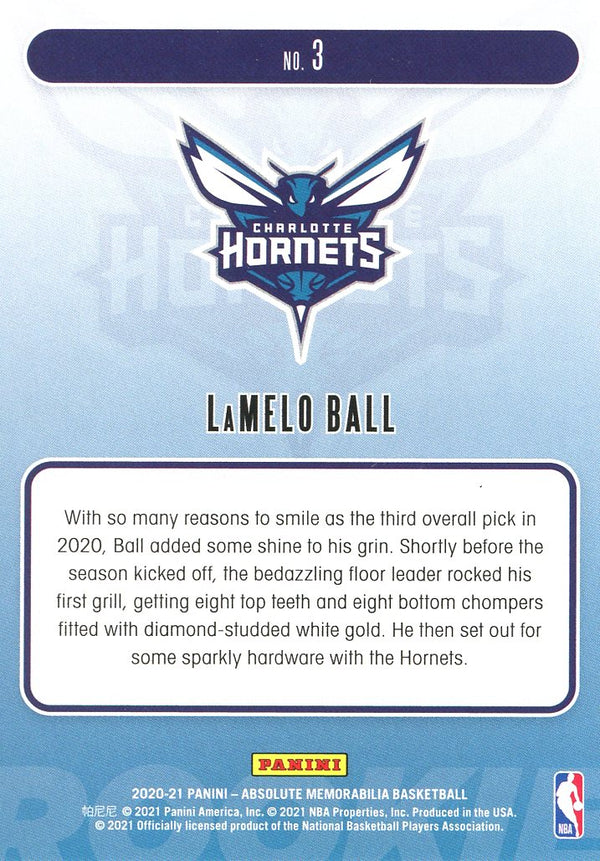 LaMelo Ball 2021 Absolute Rookie Card