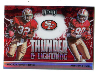 Jerry Rice/Rickey Watters Playoff Thunder & Lightning Card