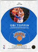 Obi Toppin 2020-21 Panini Court Kings Art Nouveau Patch Card #AN-OBI