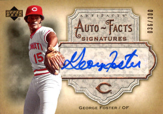 George Foster Autographed 2006 Upper Deck Artifacts Auto-Facts Card