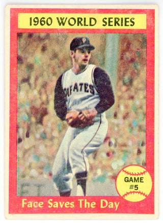 1960 World Series Face Saves the Day 1961 Topps Card #310