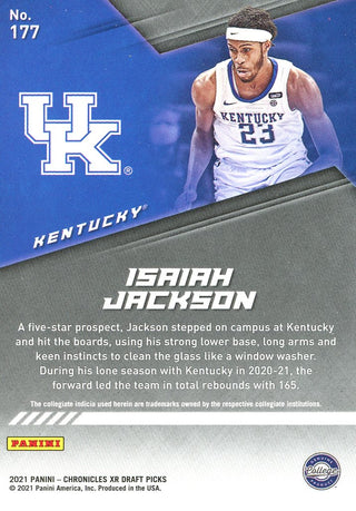 Isaiah Jackson 2021 Chronicles XR Rookie Card