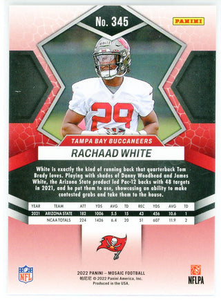 Rachaad White 2022 Panini Mosaic Rookie Card #345