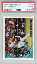 Mike Stanton 2010 Topps Update Rookie Card #US50 (PSA)