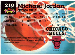Michael Jordan Topps Stadium Club 1993