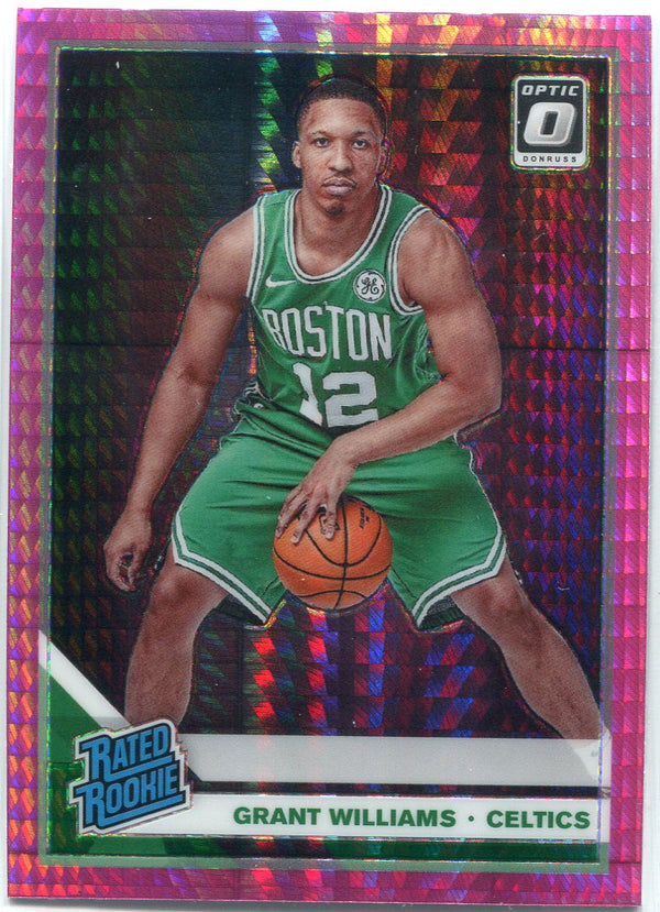 Grant Williams 2019-20 Donruss Optic Pink Hyper Prizm Rated Rookie Card