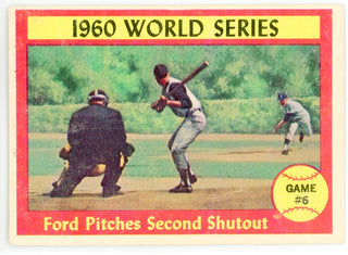 1960 World Series Ford Pitches Second Shutout 1961 Topps Card #311
