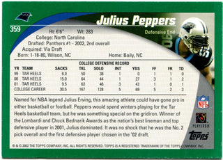 Julius Peppers Topps 2002 Rookie Card