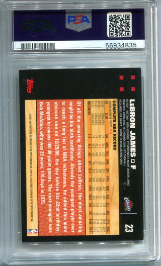 LeBron James 2007 Topps #23 PSA NM-MT 8.5 Card