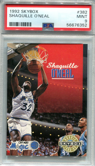 Shaquille O`Neal 1992 Skybox #382 PSA Mint 9 Card
