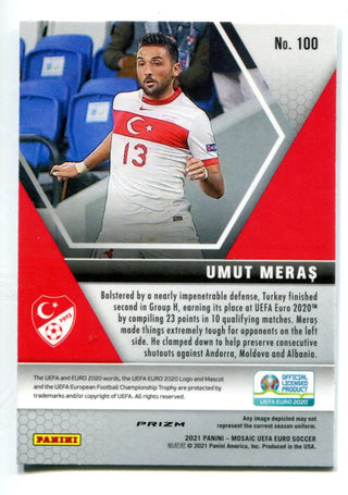 Umut Meras 2020 Euro UEFA Panini Mosaic Silver #100 Card