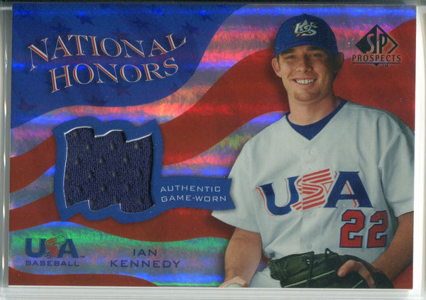 Ian Kennedy 2004 Upper Deck Sp Prospect National Honors Jersey Card