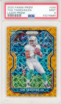 Tua Tagovailoa 2020 Panini Prizm Orange Lazer Prizm Rookie Card #339 (PSA Mint 9)