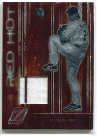 Josh Beckett 2005 Donruss Zenith Red Hot Jersey Card
