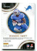 D'Andre Swift 2020 Silver Select #RSMDS Autographed Jersey Card /199