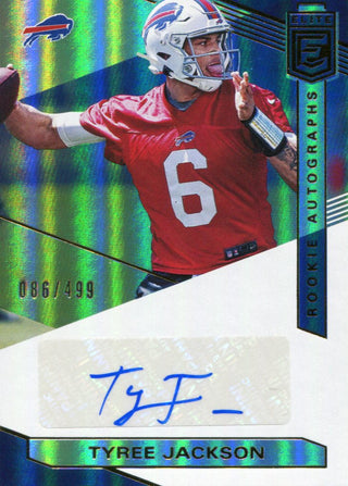 Tyree Jackson Autographed 2019 Donruss Elite Rookie Card 86/499