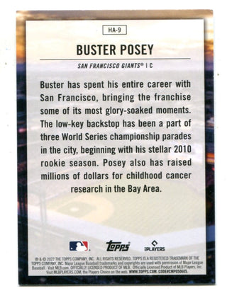 Buster Posey 2022 Topps Home Field Advantage #HA9 Card