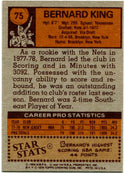 Bernard King 1978 Topps
