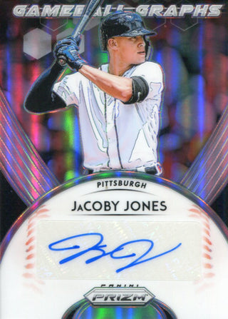 JaCoby Jones Autographed 2019 Prizm Gameball Graphs Rookie Card