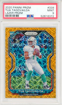 Tua Tagovailoa 2020 Panini Prizm Orange Lazer Prizm Rookie Card #339 (PSA Mint 9)