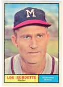 Lou Burdette 1961 Topps Card #320