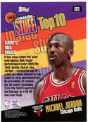 Michael Jordan Topps Inside Stuff Top 10