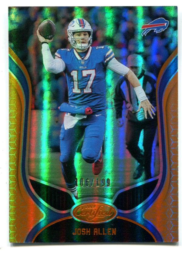 Josh Allen 2019 Panini Certified Orange #4 Card /199