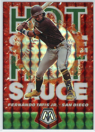 Fernando Tatis Jr. 2021 Panini Mosaic Hot Sauce Prizm Card #HS5