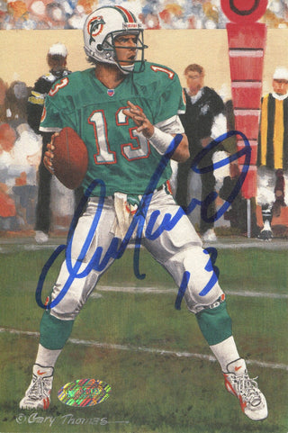 Dan Marino Autographed Goal Line Art Card (JSA)