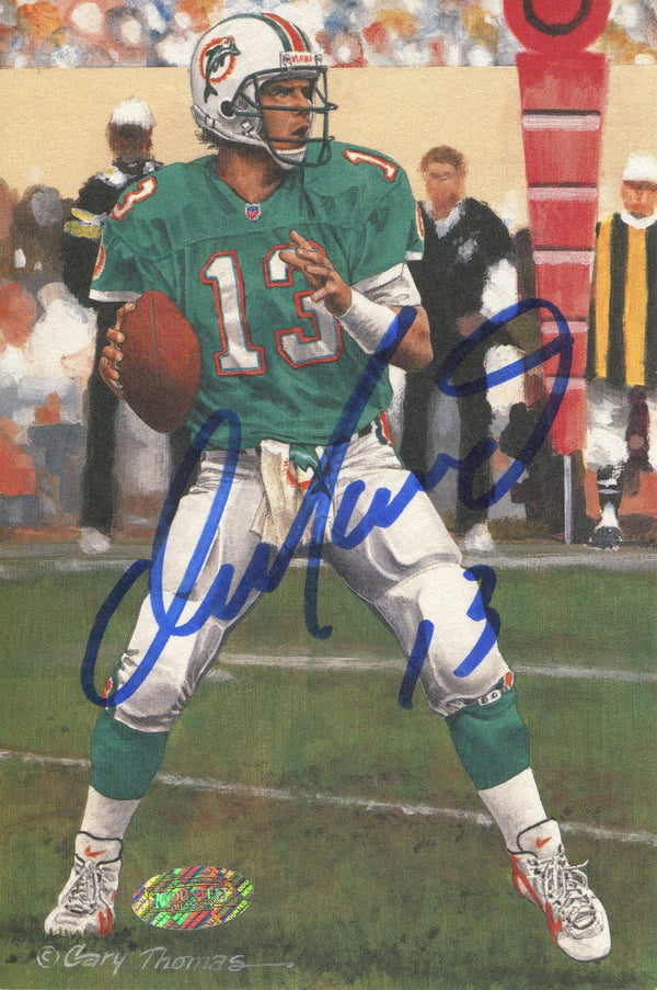 Dan Marino Autographed Goal Line Art Card (JSA)